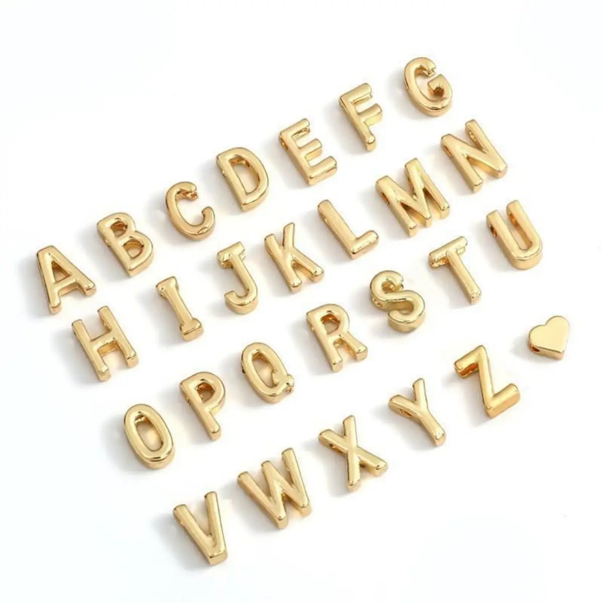 26 Letters Fashion English Initial Letter Heart Bracelet DIY Personalized Name Bracelets Girls Women Anniversary Jewelry Gifts