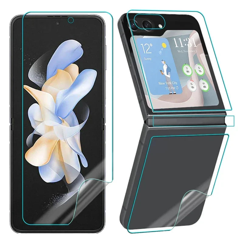 Flip6 Flip5 Hydrogel Film For Samsung Galaxy Z Flip 6 5 5G Hinge Protective Soft Anti-scratch Screen Protector For ZFlip6 ZFlip5