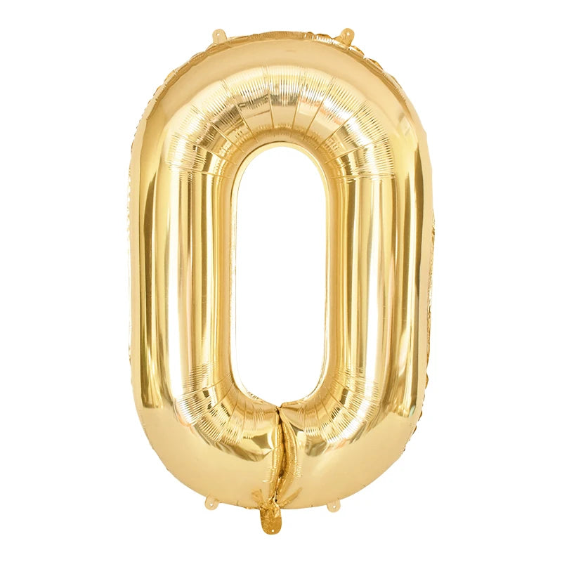 Gold Number Balloons 40 Inch Foil Balloon Adult Kids Birthday Anniversary Decoration Party Gold 0 1 2 3 4 5 6 7 8 9 Balloon