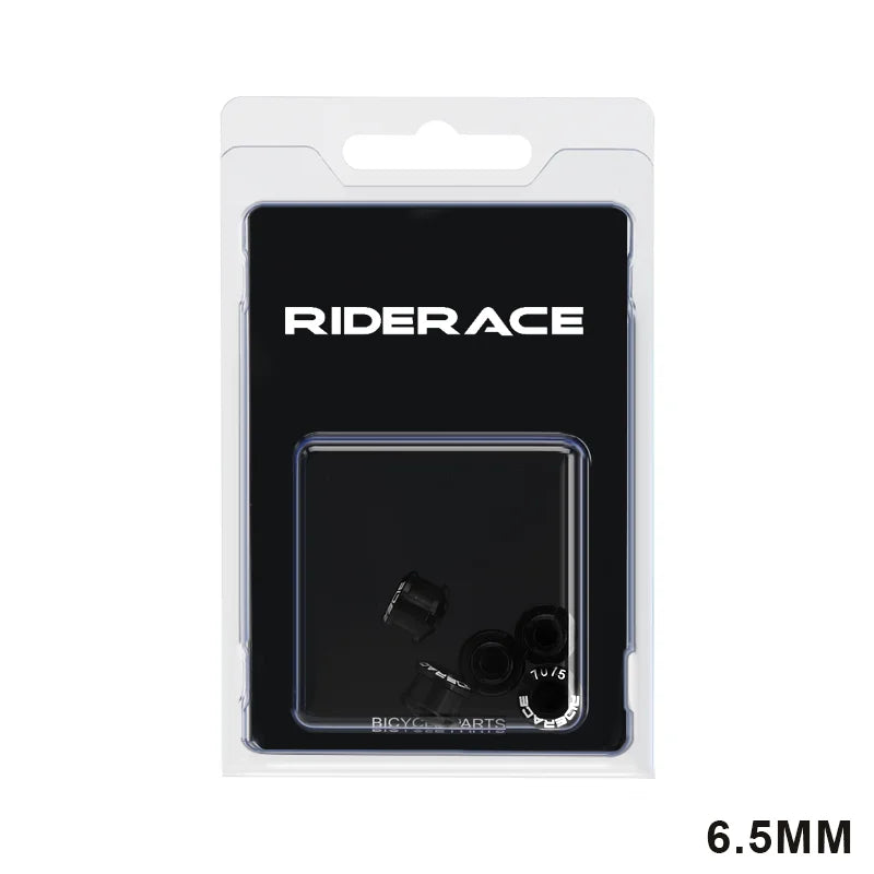 RIDERACE 5 PCS Double/Single Bicycle Chainring Bolts CNC Aluminum Alloy 7075 M8 6.5mm 8.5mm Road MTB Bike Crankset Bolt&Nut Set