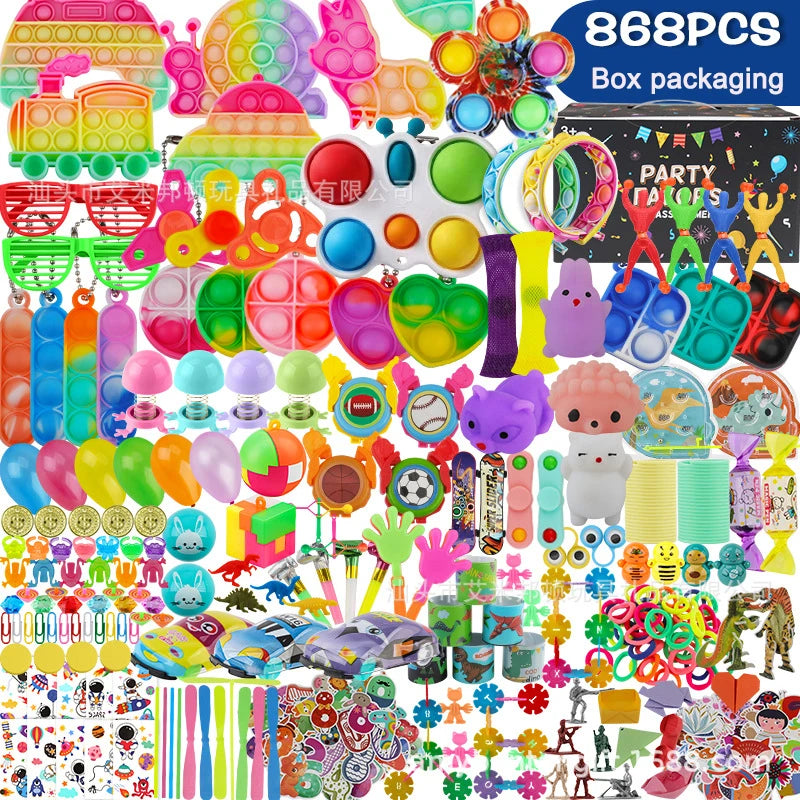 30/200/300PCS Party Favors Toy Assortment Giveaway Pinata Filler Bulk Toys for Kids Birthday Party Present Souvenir Toys Gift