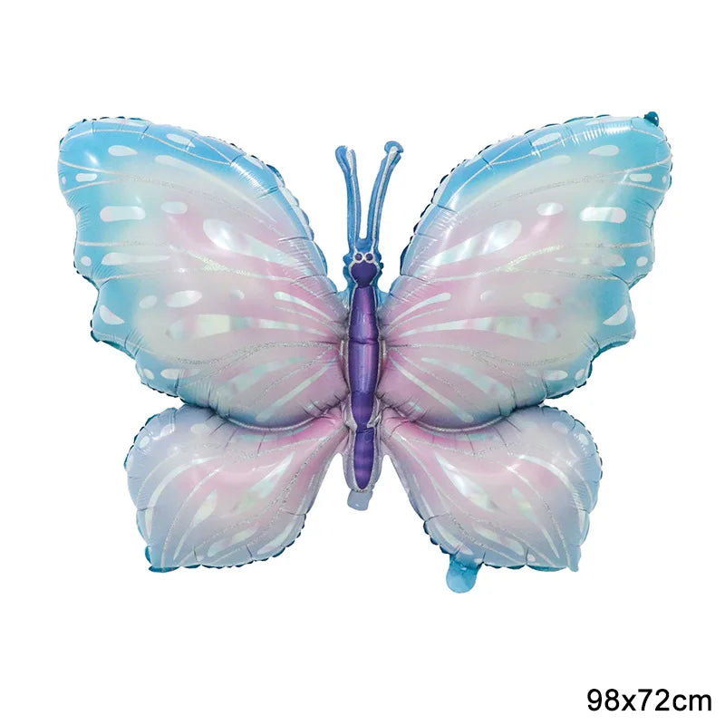 Large Butterfly Aluminum Foil Balloons Butterfly Helium Air Globos Birthday Party Decorations Baby Shower Kids Toy Photo Props