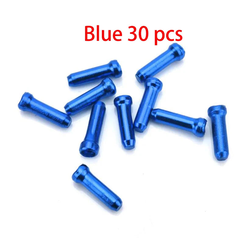 30/50/100Pcs Multiple Colors Aluminum Alloy Bicycle Brake Shifter Inner Cable Tips Wire End Cap Cable Line Core Cap Cover Gear