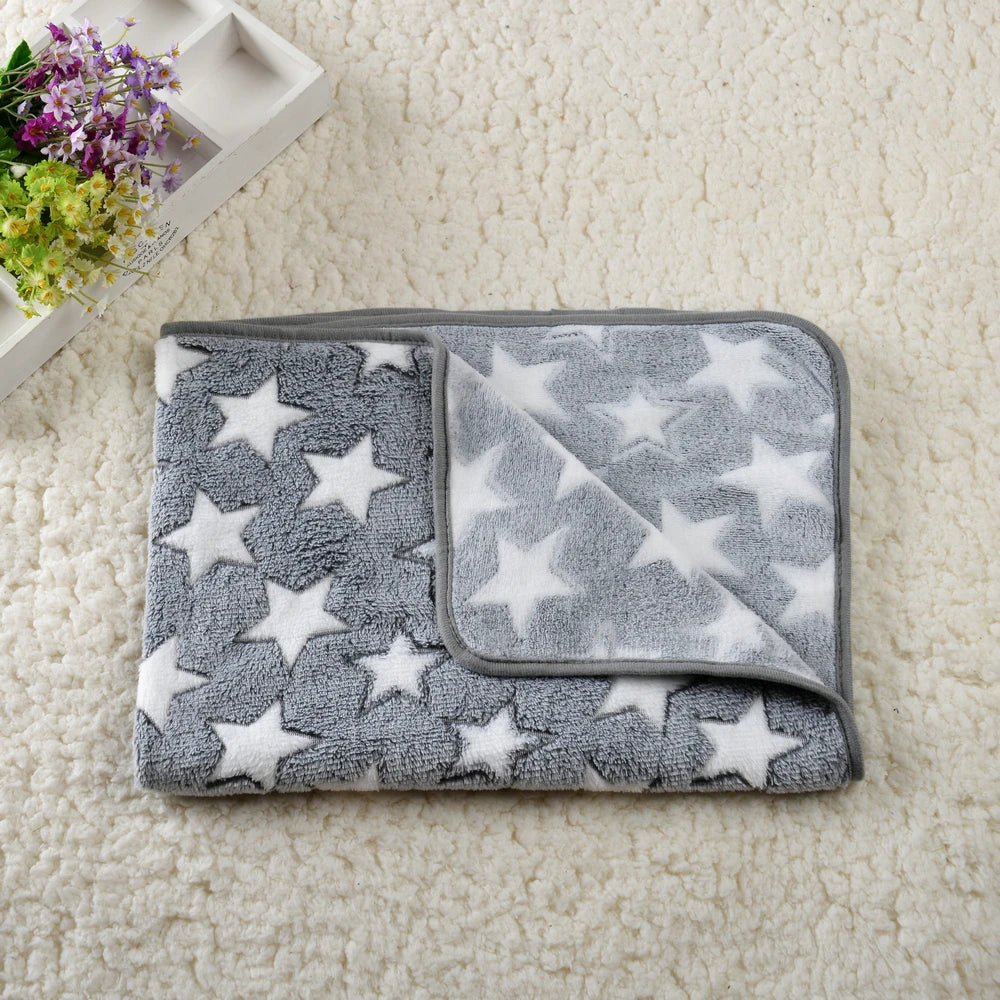 Soft Cozy Dog Bed Mat For Small Large Dogs Bone Star Avocado Print Warm Mattress Pet Cat Sleeping Blanket Puppy Travel Supplies