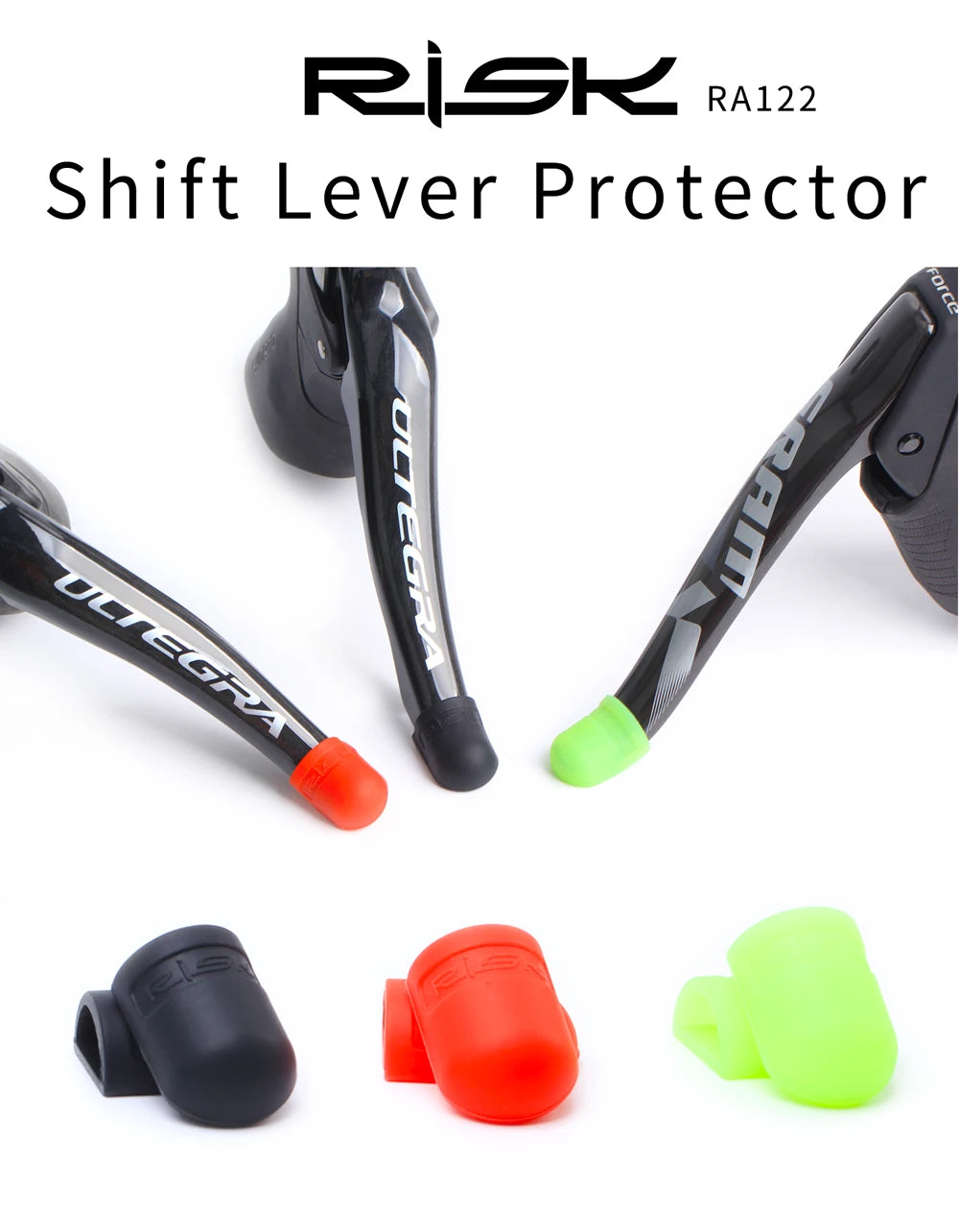 RISK Silicone Bicycle Shift Handle Cover For Shimano Road Bike Shifting Lever Protection Sleeve Derailleur Cycling Accessories