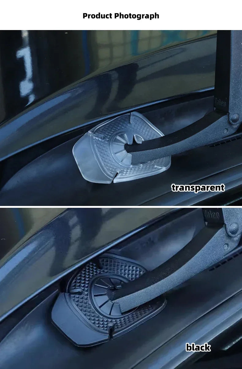 2Pcs Car Windshield Wiper Hole Protective Cover Dustproof Bottom Sleeve Leaves Debris Prevention Cover for Car Accessories