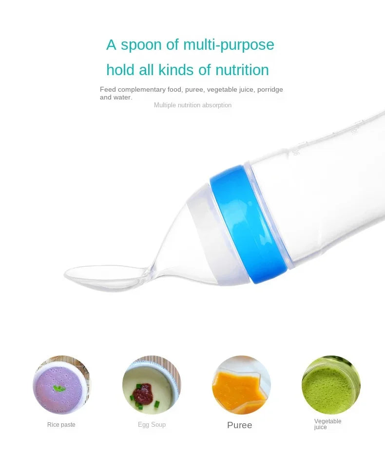 4Pcs Baby Feeding Bottle with Fruit Pacifier Set Baby Spoon Bottle Toddler Fresh Vegetable Fruit Feeder Kids Feeding Supplies