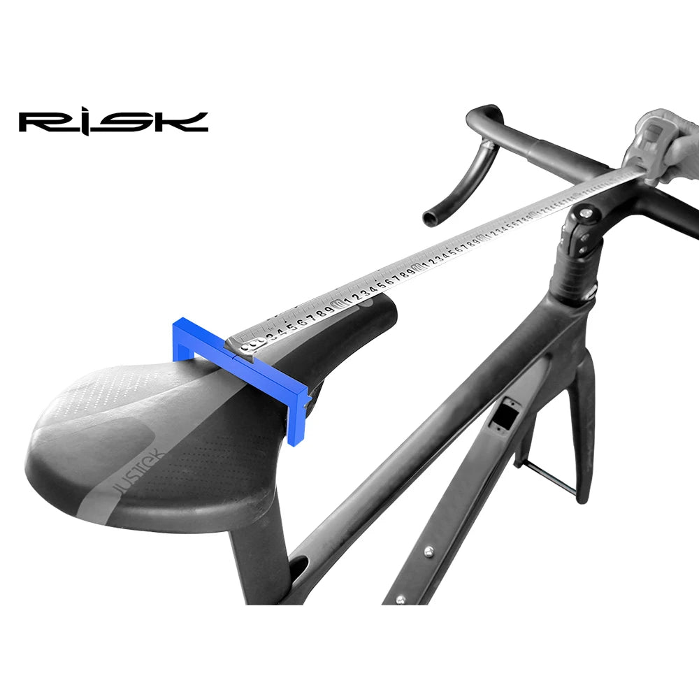 RISK Bicycle Bike Seat Cushion Height Measuring Tool Fitting Measurement Gauge Saddle Tool