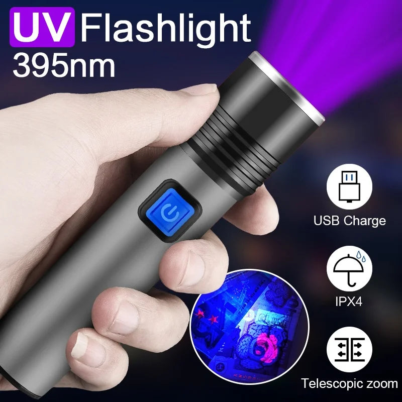 Mini Keychain Lamp Keychain Pocket Torch USB Rechargeable LED Light Flashlight Lamp Waterproof Keychain Light 1PC