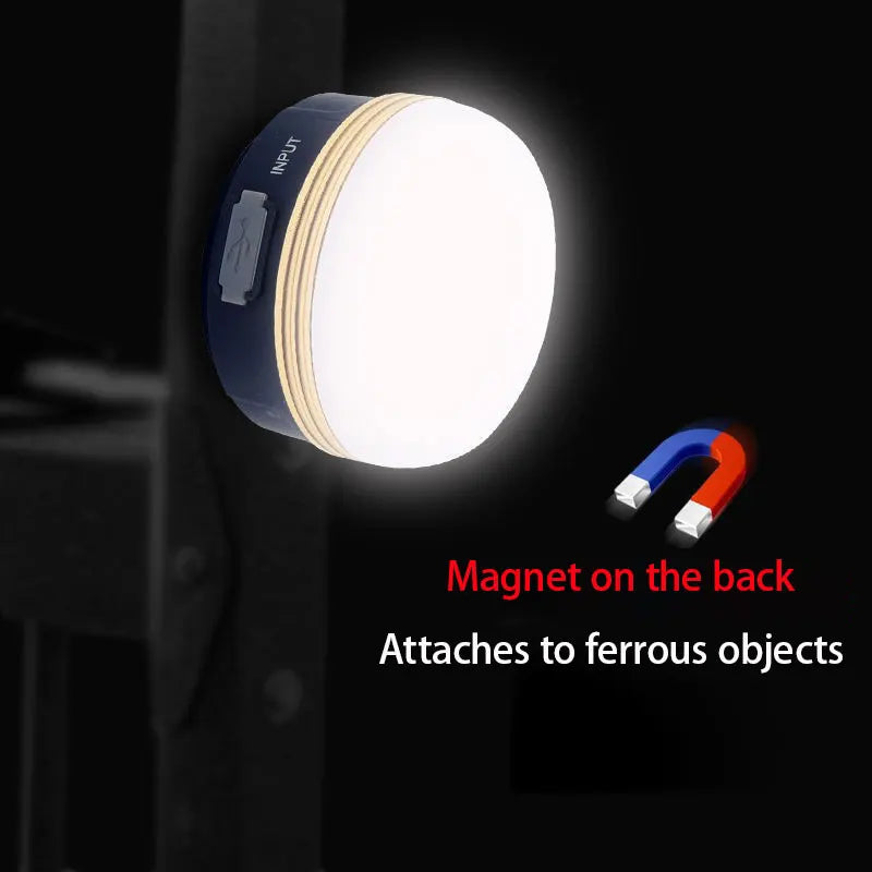 LED Lantern Portable Camping Light 3 Lighting Modes Camplights Hanging Rechargeable Outdoor Tent Home Emergency Lamp with Magnet