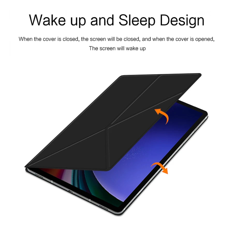 HUWEI Magnetic Case For Samsung Galaxy Tab S9 FE S7 S8 Plus S9FE S7FE S9+ S8+ S8 S9 Ultra Talbet Stand Smart Shell Cover Cases