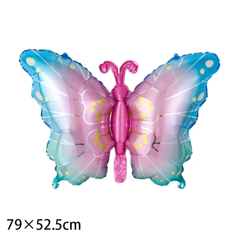 Large Butterfly Aluminum Foil Balloons Butterfly Helium Air Globos Birthday Party Decorations Baby Shower Kids Toy Photo Props