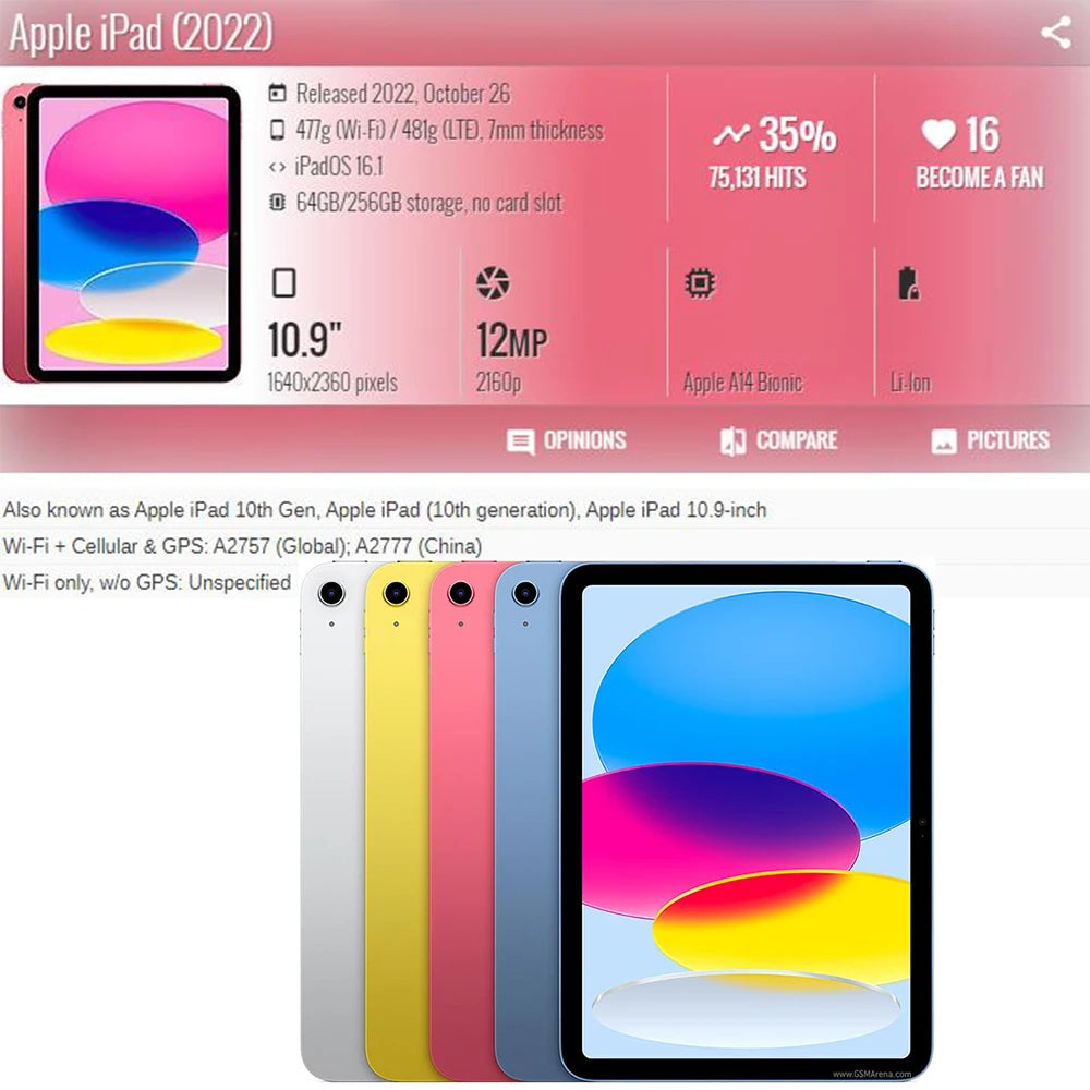 New iPad 10 2022 10th Generation A2696 PU Leather Tablet Folding Smart Cover Funda for Apple iPad 10 9 Inch Protective Case