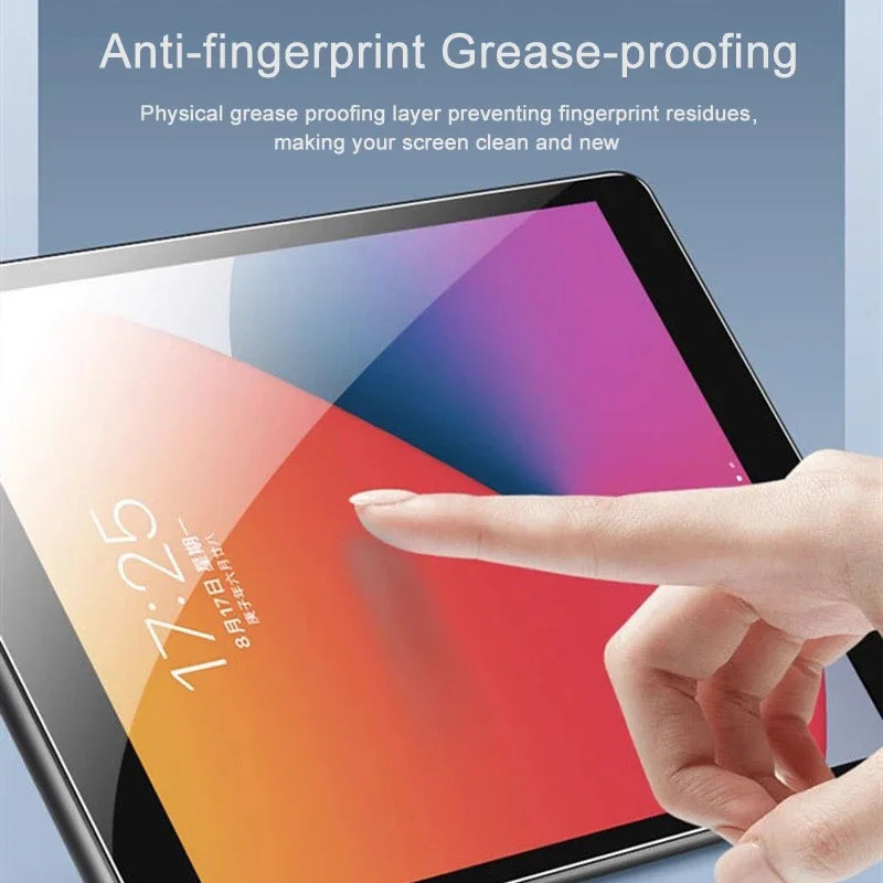 Screen Protector for iPad 5 6 7 8 9 10 Air 1 2 3 4 Pro 2024 13 Mini 11 12.9 inch Ceramics Full Coverage Clear 9D Anti-explosion