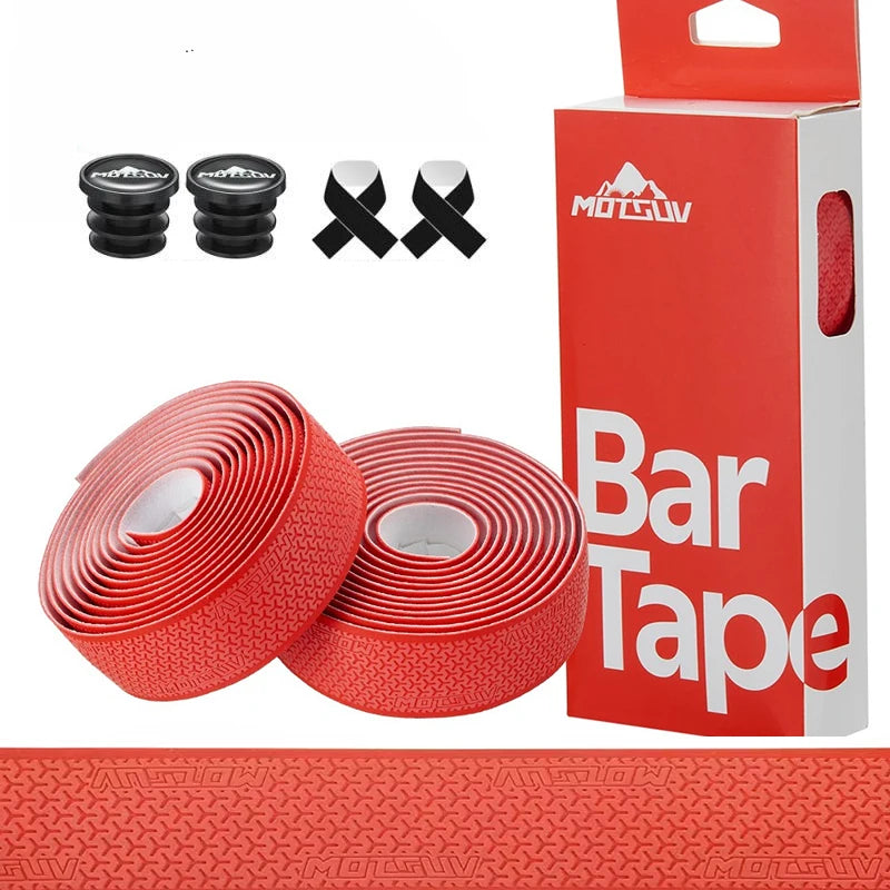 1Pair Road Bike Handlebar Tape Anti Slip Silica Gel Handlebar Tape Shock Absorption Cycling Bar Tape Bicycle Accessories