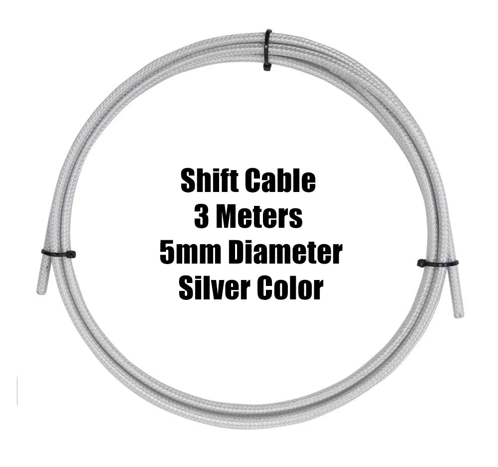 3 Meters Bike Braided Cable Slick Lube Shift Housing Weave Brake Hose Derailleur Shifter Line Wire For Road Mountain Bicycle