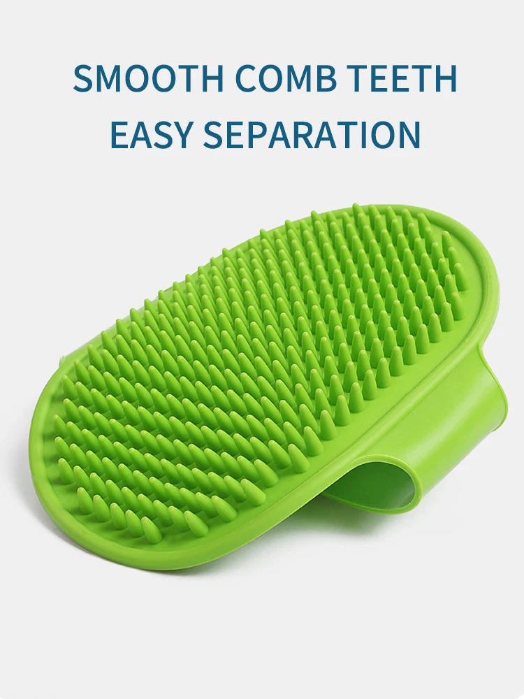 1PC Soft Rubber Dog Brush Comb Cat Bath Brush Rubber Glove Hair Fur Grooming Massage Brush For Dog Cats Pet Bath Supplies