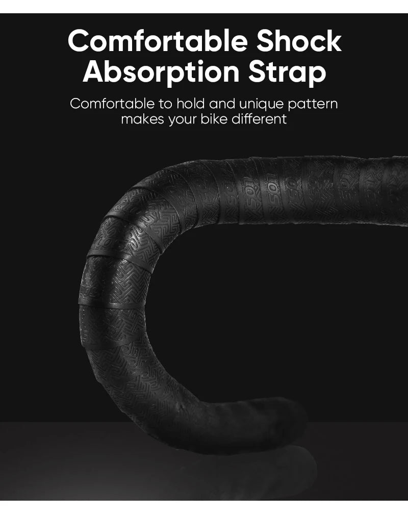 Bike Handlebar Tape EVA PU Road Bicycle Handlebar Tape Anti-slip Shock Absorption Cycling Wrap End Plug Bike Accessories