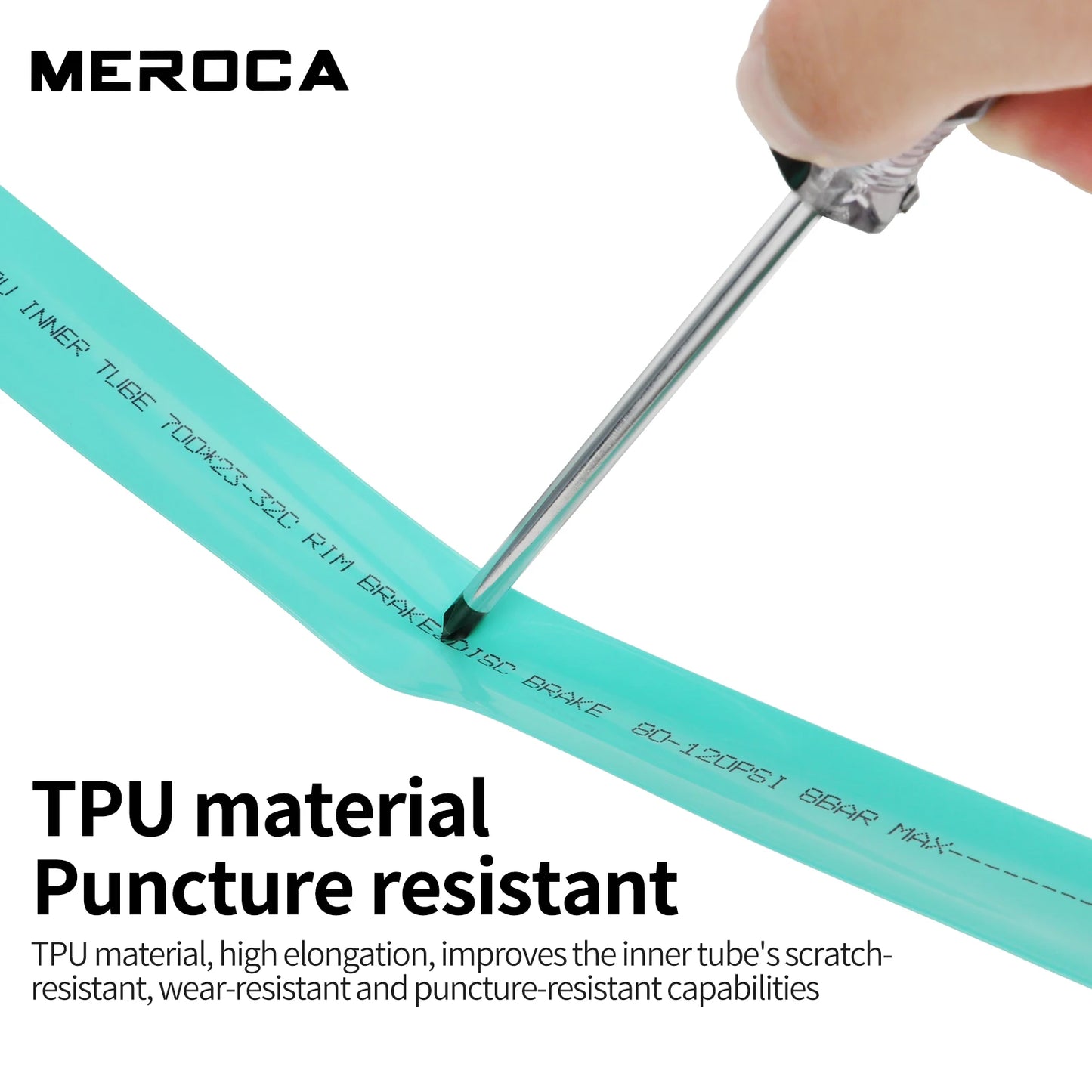 MEROCA Road Bike TPU Inner Tube 700x23-32C FV 45L/65L/80L Ultra-light Road Bicycle Inner Tube