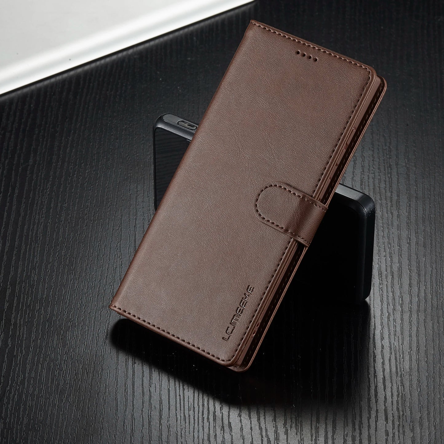 Business Leather Case for Samsung Galaxy S25 Edge Ultra S24 FE S23 Plus 5G Flip Wallet Card Holder Phone Cover