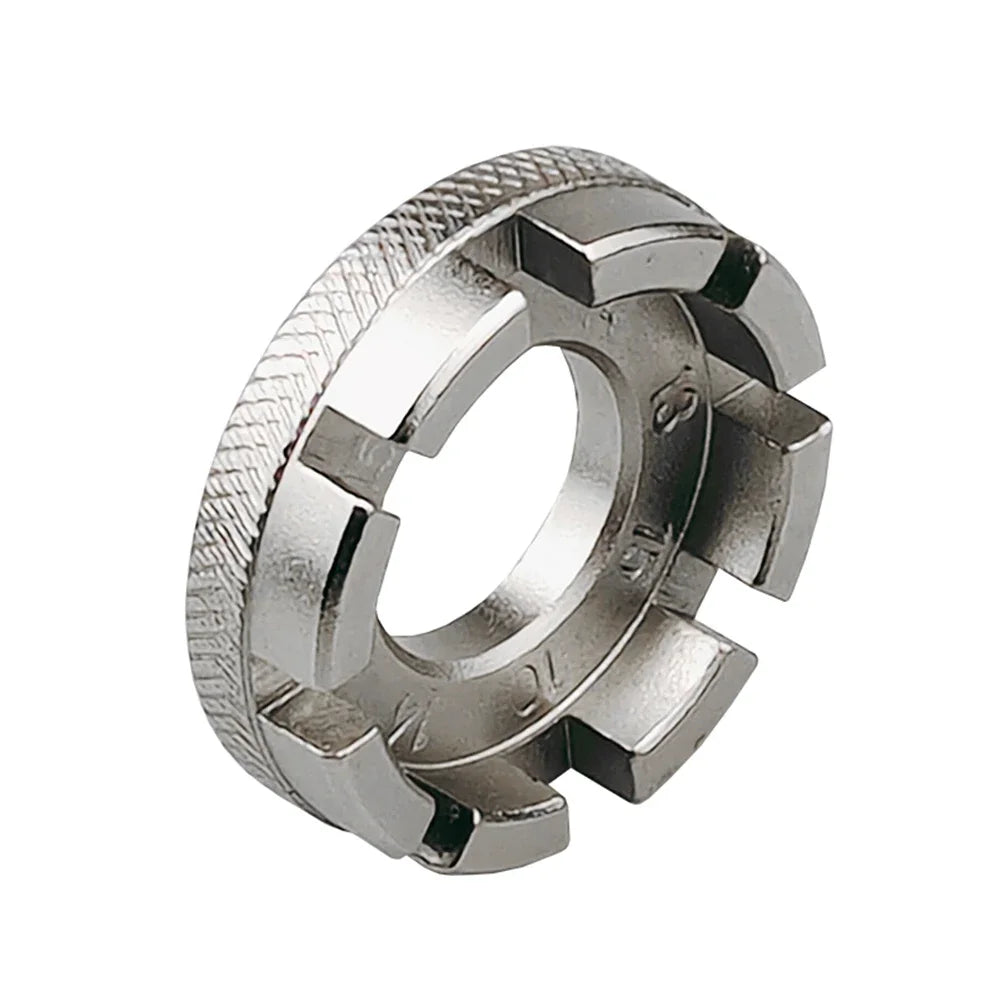 Bike Wheel Rim Wrench Mini Adjuster Spanner 8 Way Groove Bicycle Spoke Tension Wrench Bike Demolition Axis Repair Tools