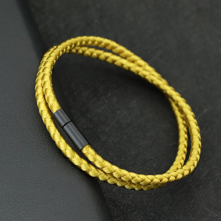 2025 New Simple Style Keel Rope Bracelet For Men Bilayer Wrap Braslet Bangle Homme Nautical Braclet Gifts For Him Pulseria Joias