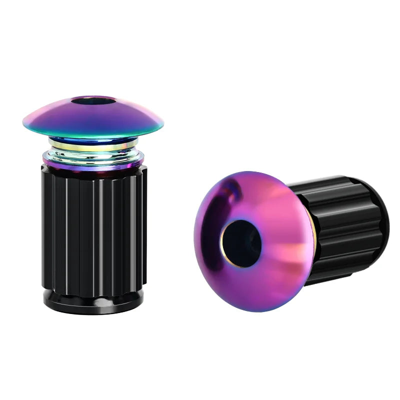 RIDERACE Bicycle Handlebar End Plugs Aluminum Alloy For MTB Mountain Bike Road Cycling Handle Bar Grips Cap Multi-color Cover