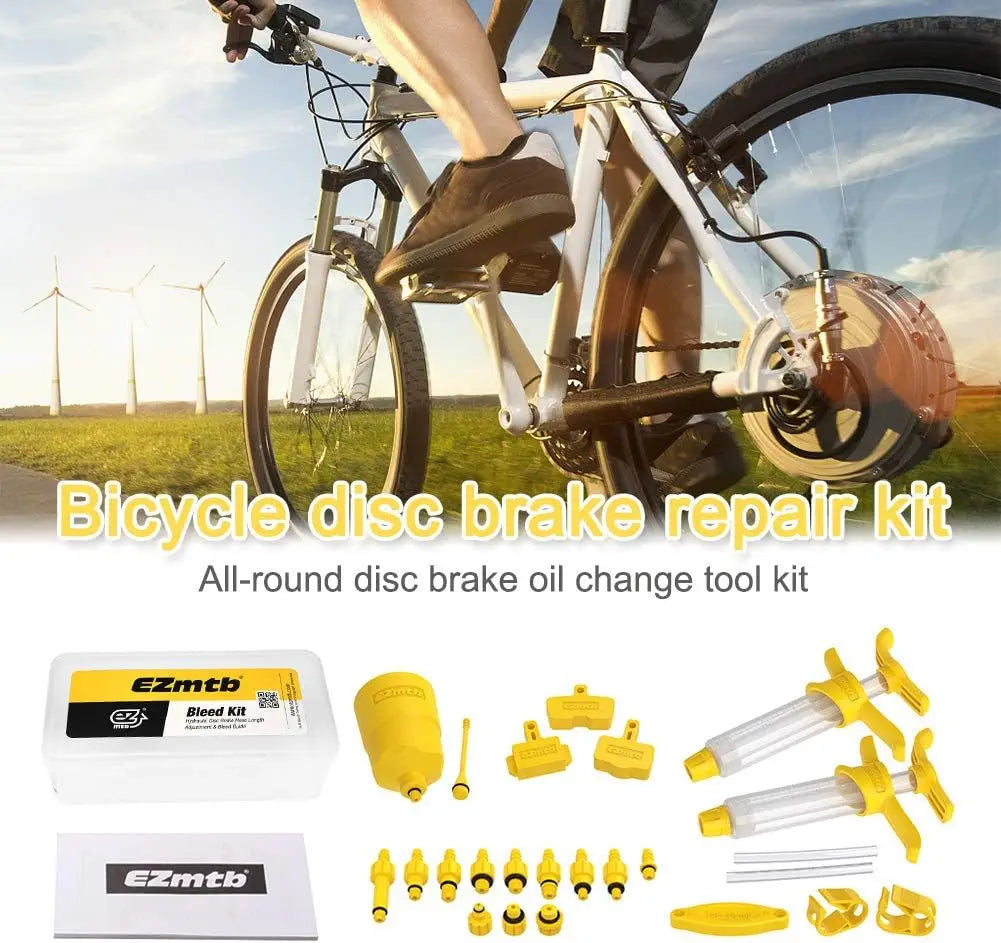 Bicycle Hydraulic Disc Brake Oil Bleed Kit Tools for SHIMANO, SRAM, Avid, MAGURA Series MTB Road Bike Brake Repair Tool Ezmtb