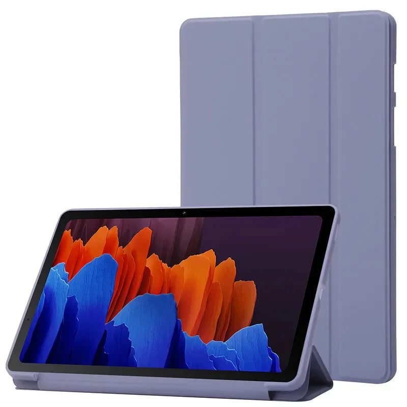 For Samsung Tab A9 Case 8.7" Trifold PU Leaher Soft Back Stand Tablet Coque For Galaxy Tab A9 8.7 inch SM X110 X115 Case Funda