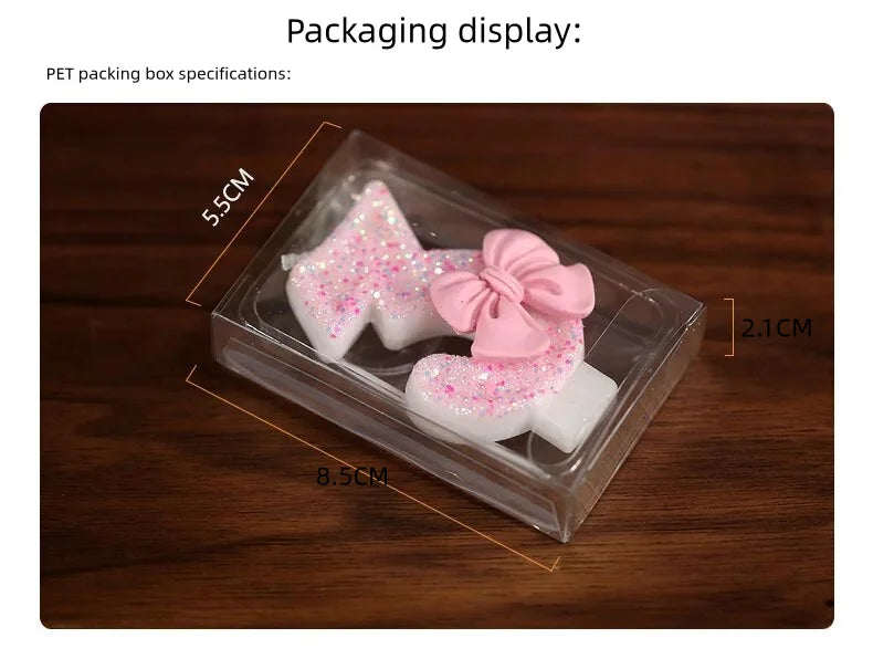 1st Birthday Candle Cake Topper Colours Creative Number 1 Candle Cute Pink Butterfly Digital Candle Birthday Wedding Party Decor