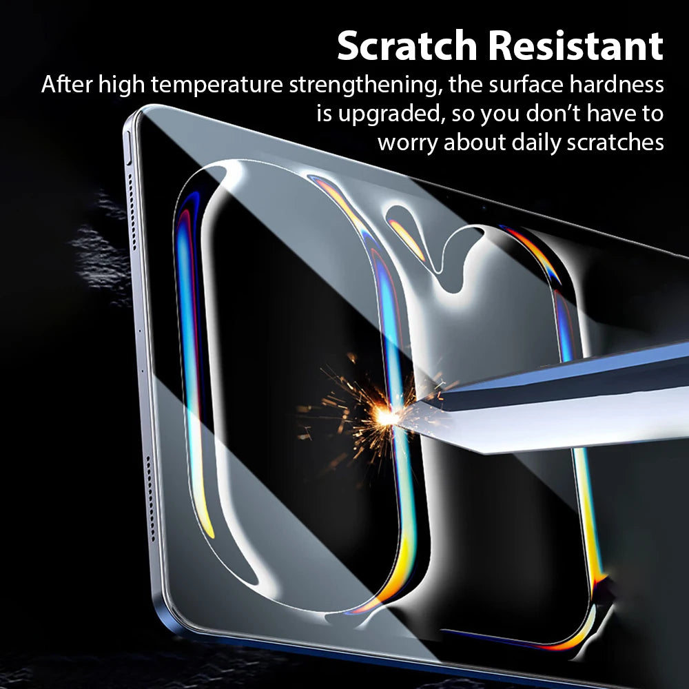 2Pcs Tempered Glass Screen Protector For Ipad Pro 13 11 12.9 M4 Air 5 4 3 2 Mini 6 9 9th 10 10th Generation 10.2 9.7 Accessories