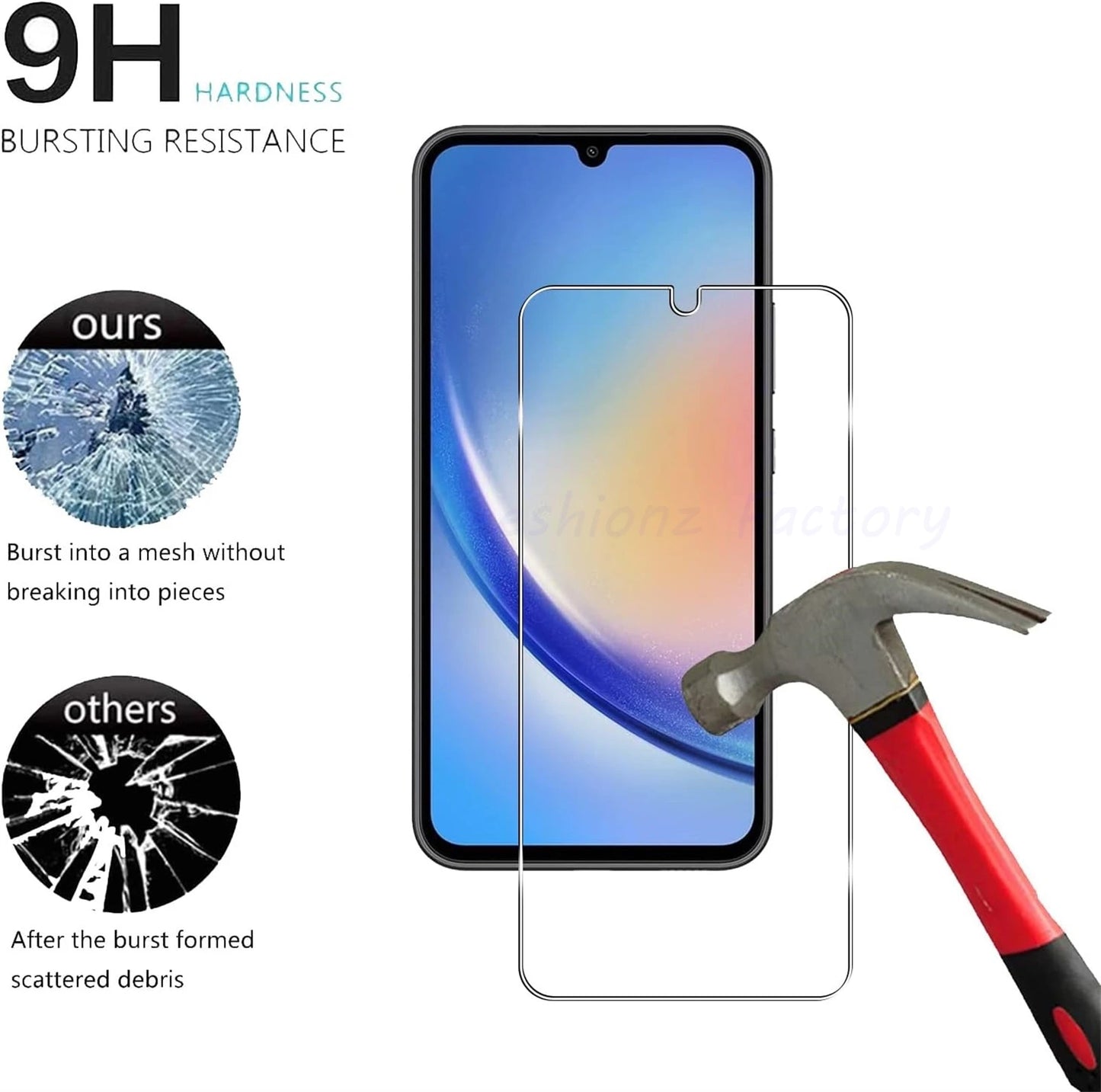 2/4Pcs 10D Tempered Glass For Samsung Galaxy A34 A34 5G Screen Protector Glass Film