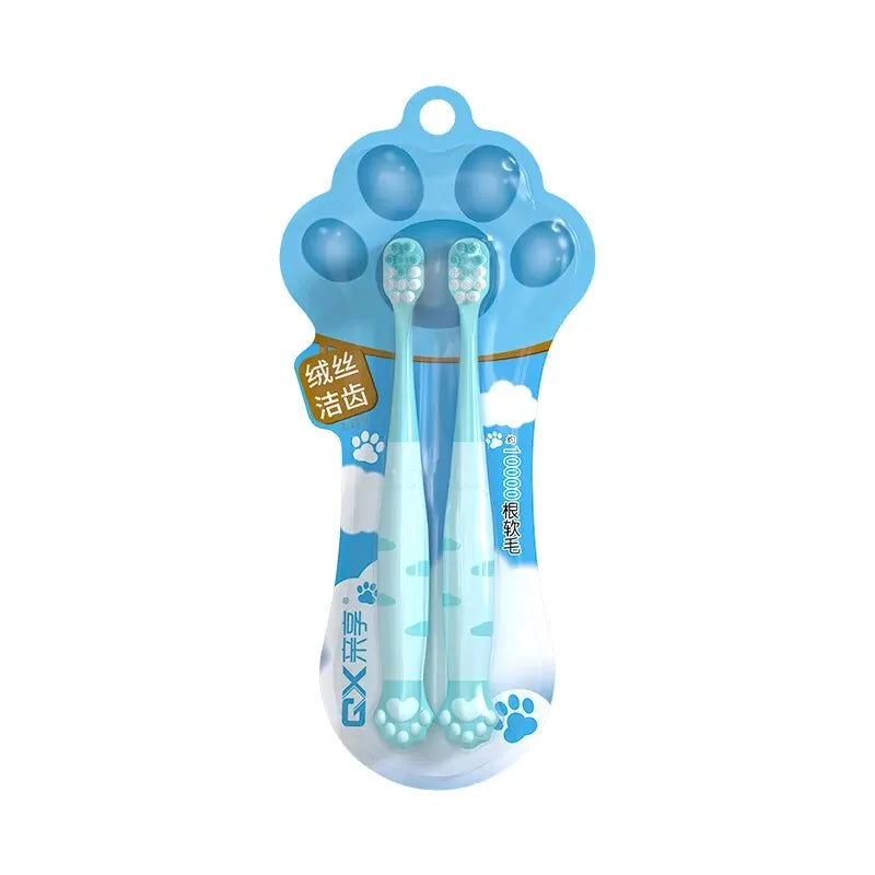 Cartoon Cute Cat Claw Shaped CHILDREN'S Soft Bristled Toothbrush Suitable for Cleaning the Oral Cavity for Ages 2-12