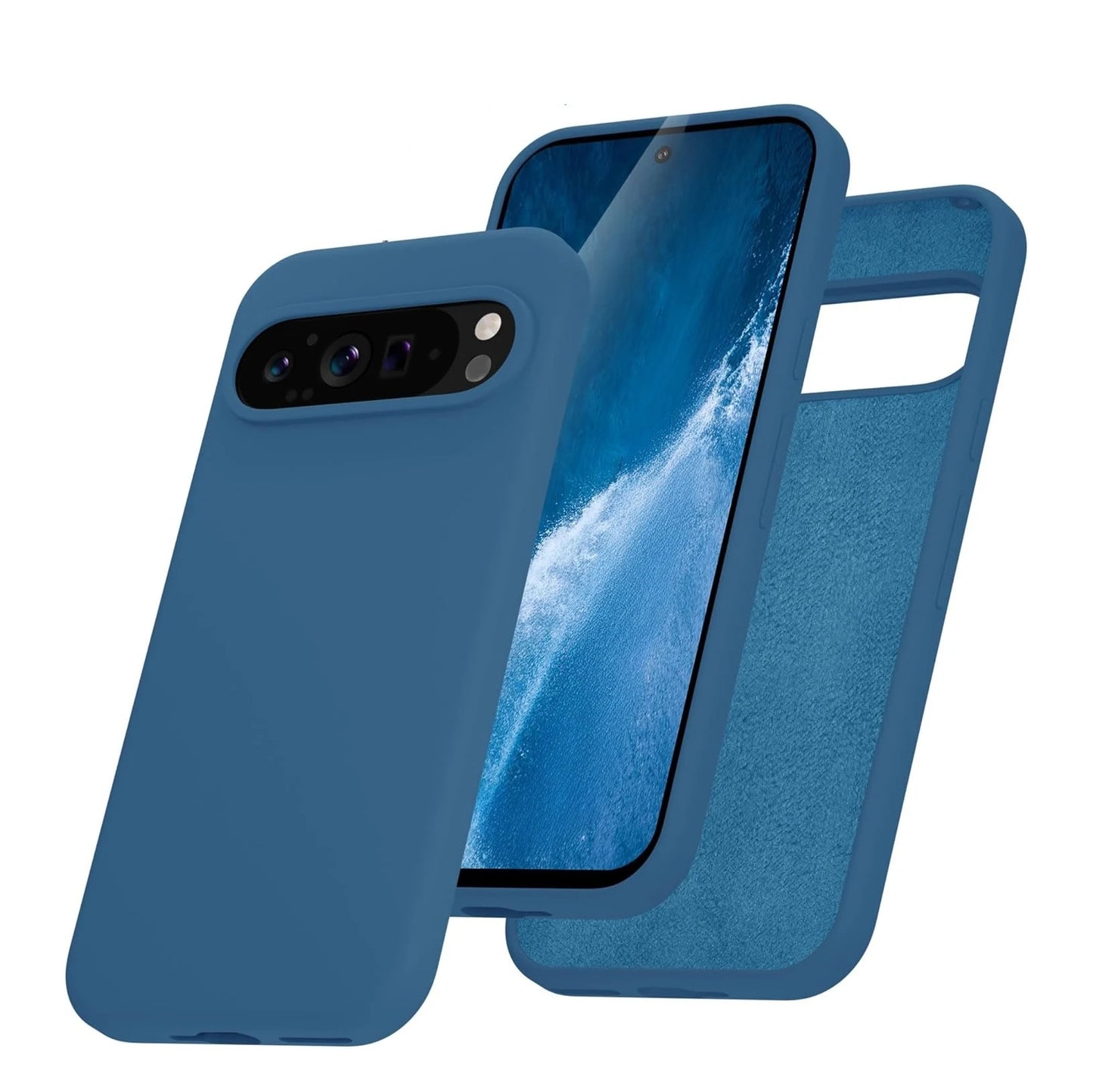 Fashion Liquid Silicone Case for Google Pixel 9 Pro XL 8A 7A 6A 5A Soft Skin Feeling TPU Cover for Google 6 7 8 9 Pro 8Pro 7Pro