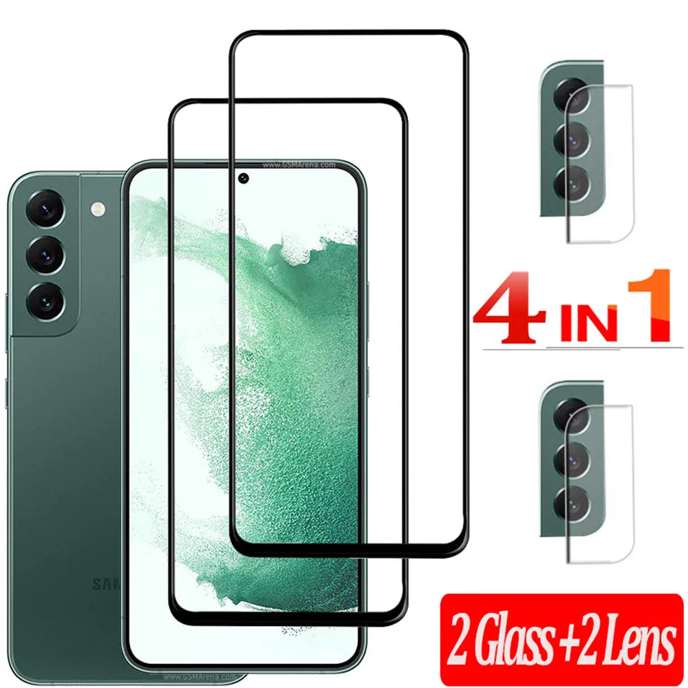 S25 S24 s23 s22 Tempered glass For Samsung S25 Screen Protector Galaxy S22 Fingerprint Unlock Glass Samsung Galaxy S23 S21 FE