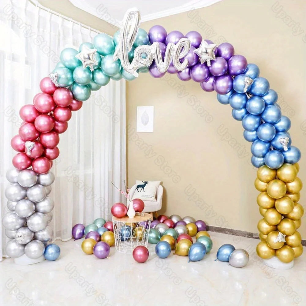 50pc Metal Balloon Wedding Arrangement New House Decoration Birthday Party Holiday Ceremony 10 Inch Latex Balloon Thickening