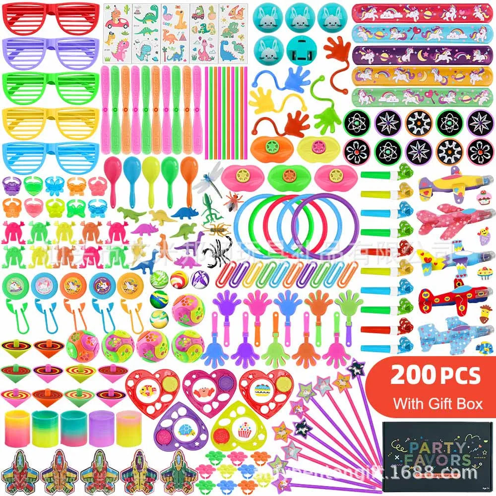 30/200/300PCS Party Favors Toy Assortment Giveaway Pinata Filler Bulk Toys for Kids Birthday Party Present Souvenir Toys Gift