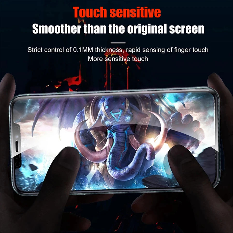 8Pcs Full Cover For iPhone 16 15 14 Pro Max Screen Protector iPhone 13 12 Mini 11 iphone16 Plus 6 8 X R S XS XR SE i16 Tpu Film