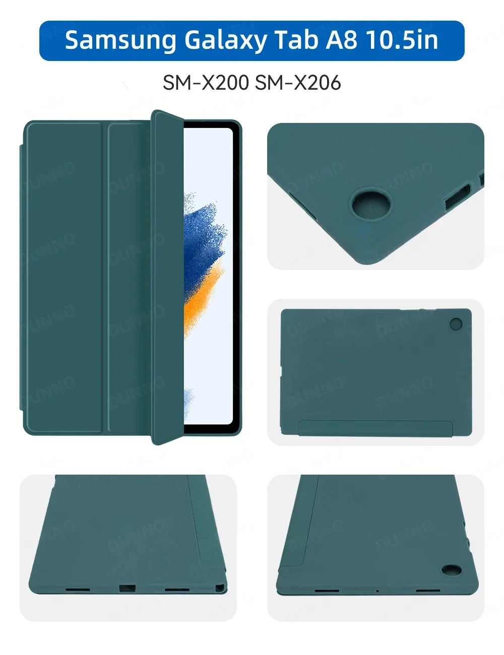 Case Fit Samsung Galaxy Tablet Case for S6 lite Tab A9 A8 A7 S7 S8 S9 and Plus FE Smart Auto Sleep Wake Function Silicone Cover