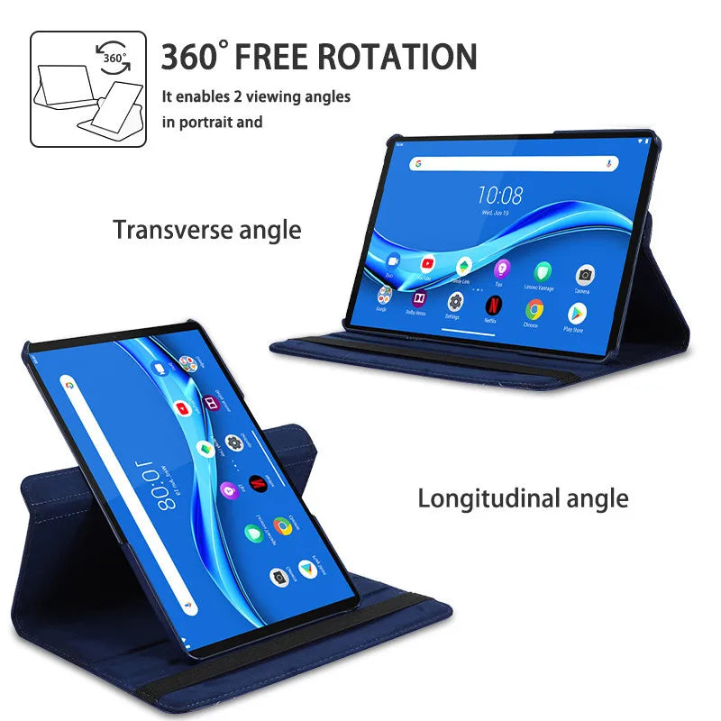 360 Rotating Magnetic Case for Lenovo Tab P11 TB-J606F K10 10.3 x6c6x X6C6F Stand Cover Tab P11 Pro J706F 11.5 Capa Smart Funda