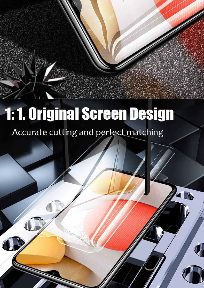 3Pcs Full Screen Protectors For Samsung Galaxy A12 A22 A32 A52S A13 A33 on Samsung A53 A72 A73 A54 A14 A24 A34 Tempered Glass