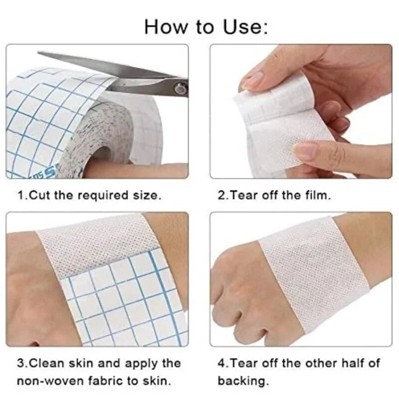 10M Non-woven Roll Tape Plaster Patch Adhesive Dressing Medical Fixed Bandage Breathable sticky wound dressing medical non-woven