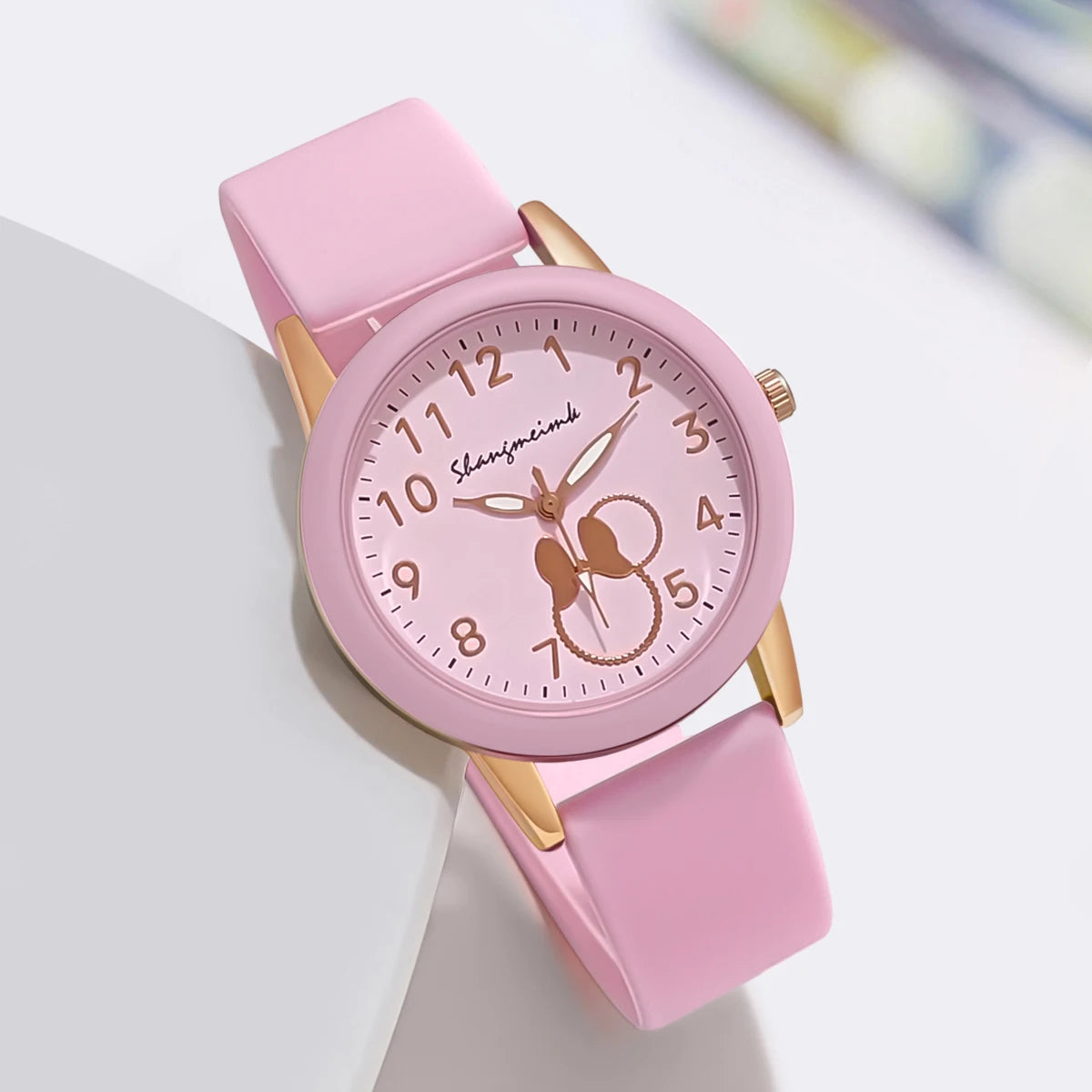 Casual Women Sport Cartoon Silicone Quartz Student Watch