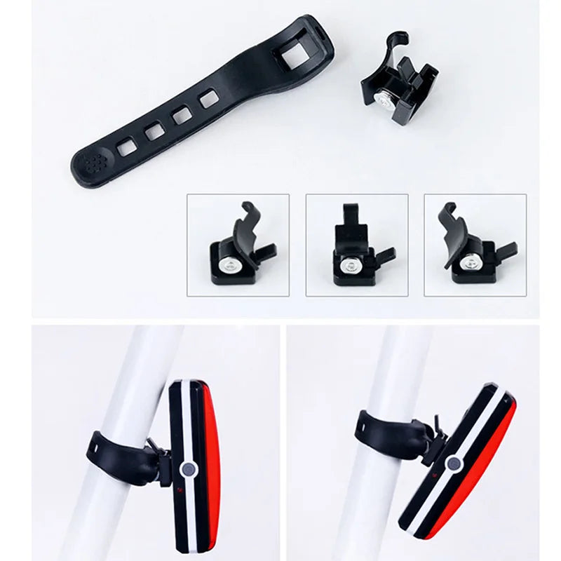 Bike Rear Light Highlight COB LED Tail Light Waterproof Bicycle USB Rechargeable Mountain Riding Cycling Tail Lamp Bicycle Parts