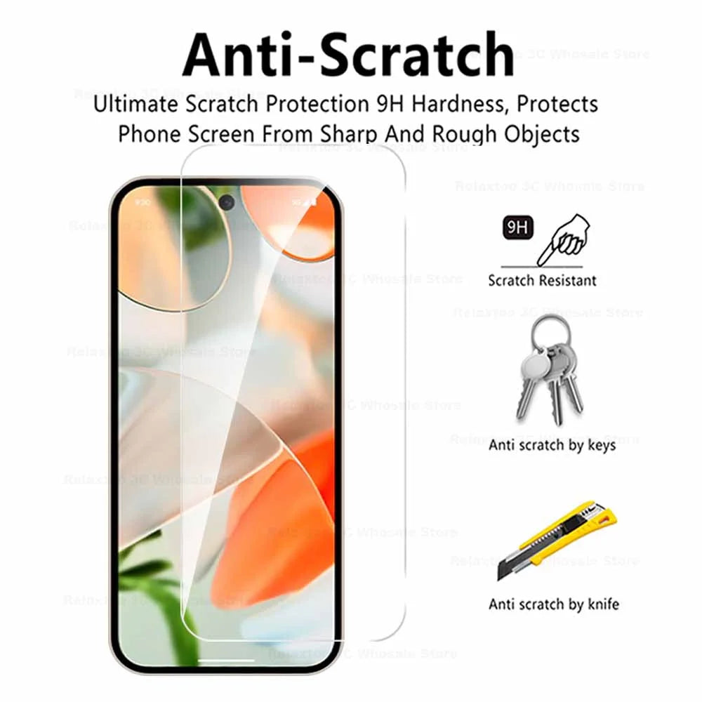 For Google Pixel 9 Pro XL 8a 8 7a 6A 6 6Pro 2PCS Tempered Glass Screen Protector Pixel7 A Pixel9 Pixel 9Pro 8Pro Protecive Glass