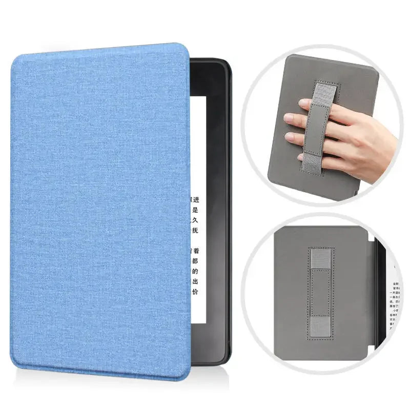 For Kindle 11th Generation 2024 Case 6'' with Hand Strap Kindle 6 inch Case Ebook C2V2L3 Auto Wake Sleep Cover PU Leather Funda