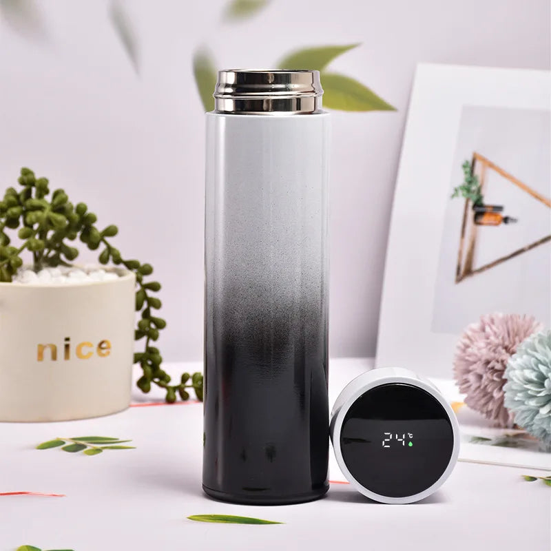 500ML Intelligent Insulation Cup Digital Display Temperature Cup 304 Stainless Steel Straight Cup Coffee Mug Thermal Tumbler