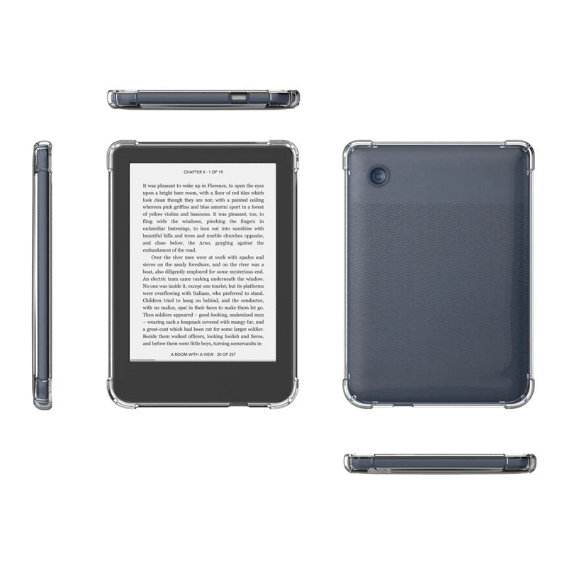 Transparent Soft Back Cover Protective Shell Case Kobo Clara 2E/Colour Libra 2/Colour 6" 7" Nia H2O HDFunda Shockproof Case for