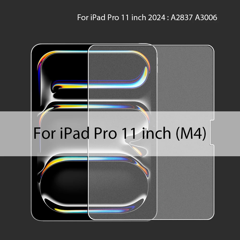 Matte Tempered Glass Screen Protector For Ipad Air 11 5 4 M2 Mini 6 Pro 13 M4 12.9 10 9 10th 9th Generation 10.2 2024 Paper Film