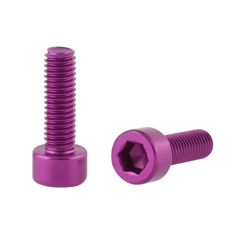 MUQZI 2pcs Bicycle Bottle Cage Screws m5 Ultra-Light Aluminum Holder Bolts MTB Road bike Accessories